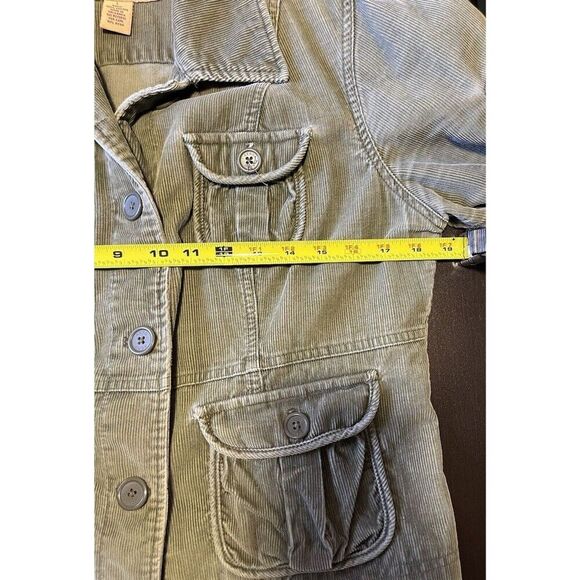 Aeropostale Limited Edition Corduroy Jacket Women's Size Large Light Green - Picture 10 of 10